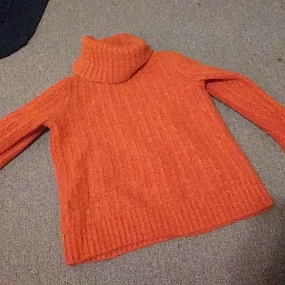 Orange turtleneck Medium